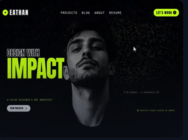 Editorial and creative portfolio style, a website design standard by Rankeb
