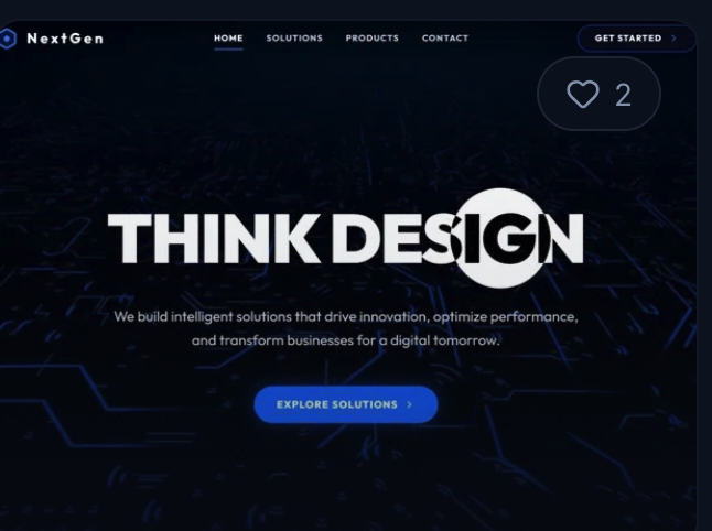 Sleek and tech product site style, a website design standard by Rankeb